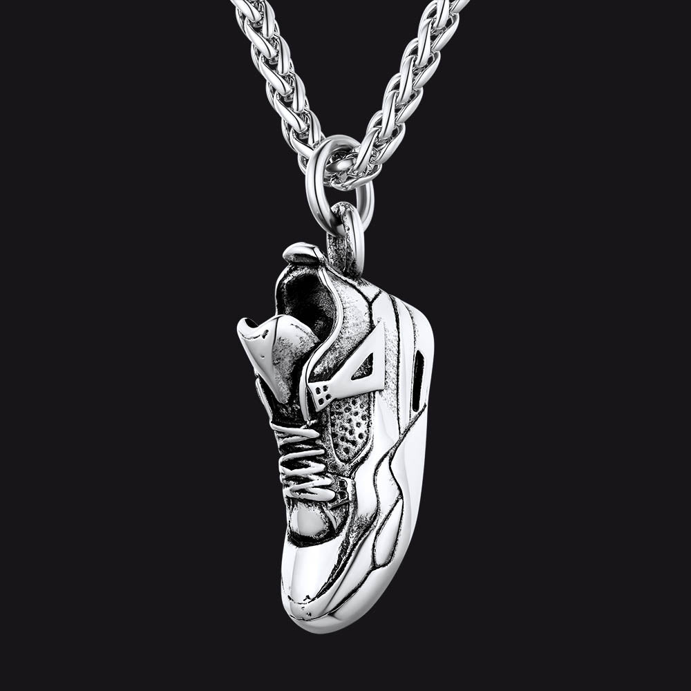 Sport Shoe Sneaker Necklace Pendant for