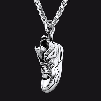 Sport Shoe Sneaker Necklace Pendant for