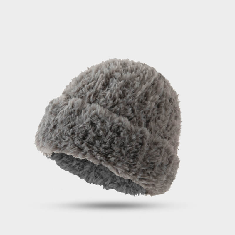 Color Fluffy Beanie Hat