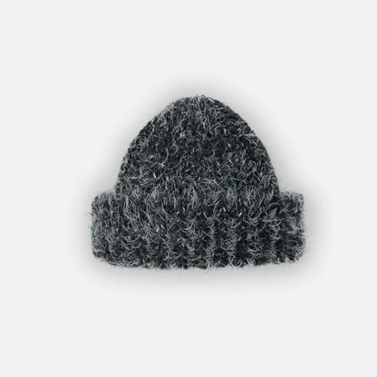 Color Wool-blend Chunky Knitted Beanie Hat
