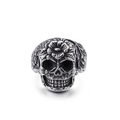 Skull Rings / Silver-color Stainless Steel Cool Ring / Rock Punk Jewelry