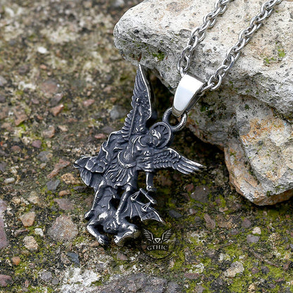 St. Michael Archangel Stainless Steel Religion Pendant