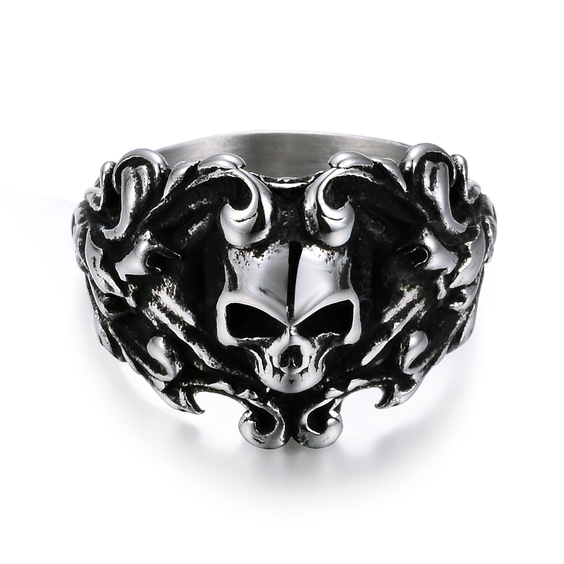 Stainless Steel Biker Jewellery for and / Skull Ring