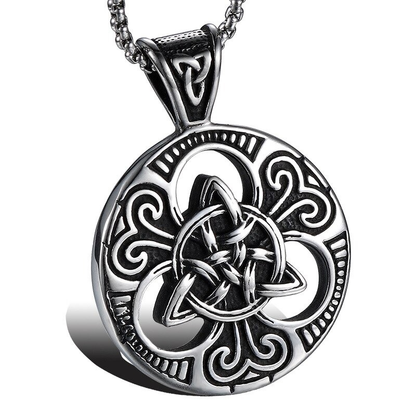 Stainless Steel Celtic Knot Pendant for and / Religious Cross Shield Pendant