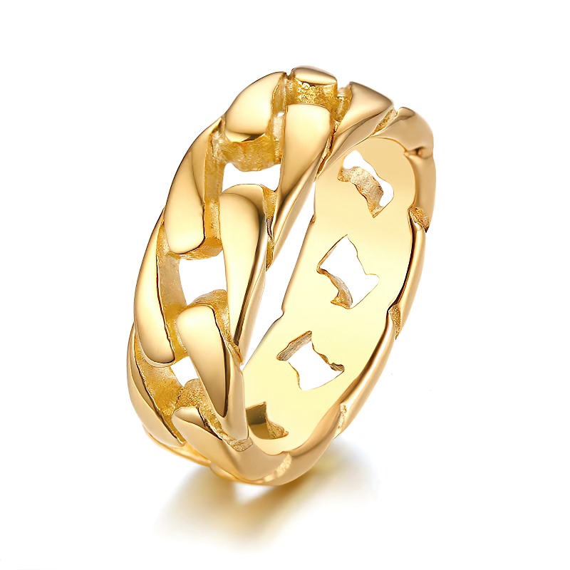 Stainless Steel Chain Link Ring / Jewellery for and
