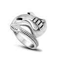 Stainless Steel Guitar Ring / & Rock Jewelry / Cool Musician Ring