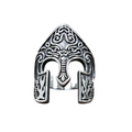 Stainless Steel Viking Warrior Helmet Ring / Totem Amulet Jewellery