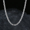 Stainless Steel Twist Chain Necklace