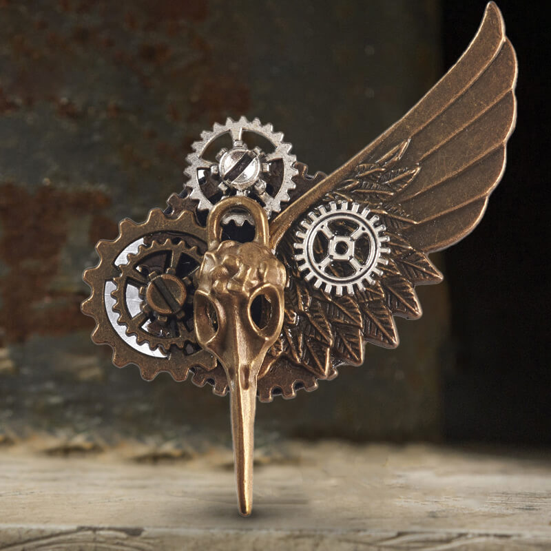 Steampunk Bird Alloy Lapel Pin Brooch