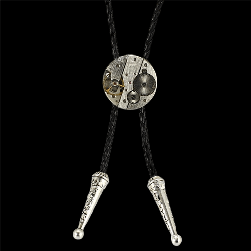 Steampunk Gear Design Brass Bolo Tie