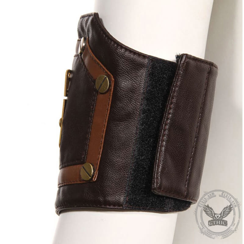 Steampunk Gear Leather Bracer