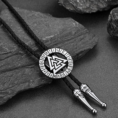 Viking Valknut Bolo Tie for