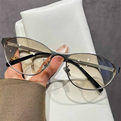 Street Y2k Metal Frame Cat-eye Retro Sunglasses