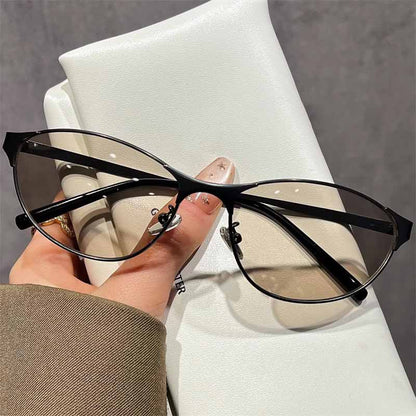 Street Y2k Metal Frame Cat-eye Retro Sunglasses