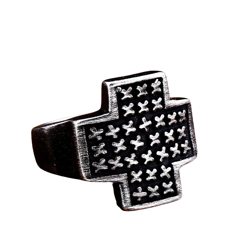 Stylish Stainless Steel Ring of Cross Shaped / Jewelry