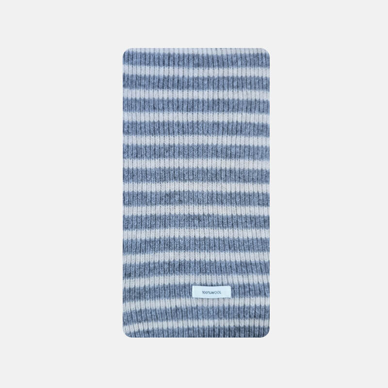 Stylish Multicolor Versatile Striped Soft Wool Scarf