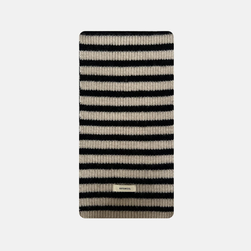 Stylish Multicolor Versatile Striped Soft Wool Scarf
