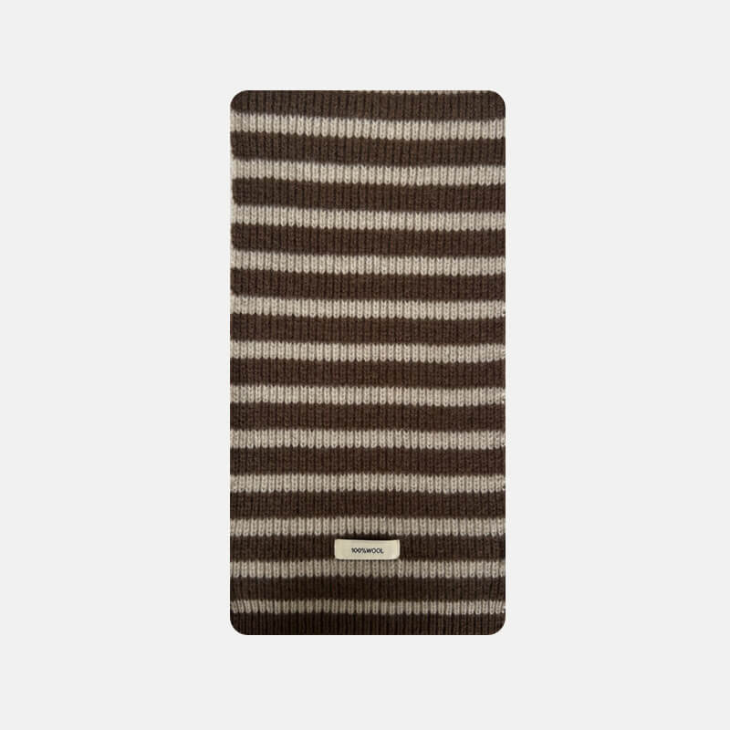 Stylish Multicolor Versatile Striped Soft Wool Scarf