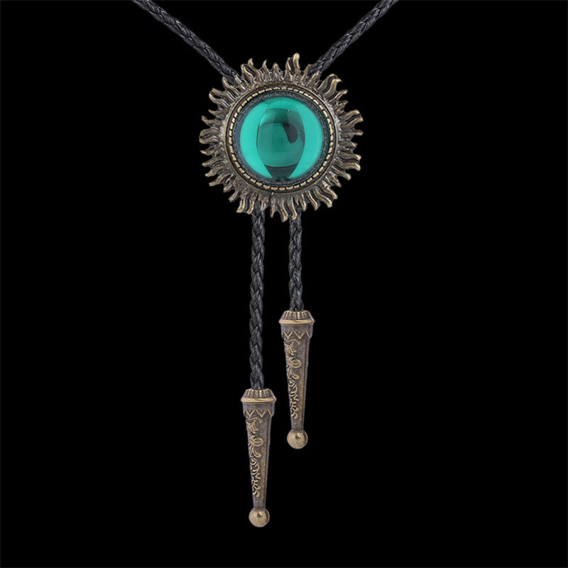 Sun Design Gem-set Alloy Bolo Tie
