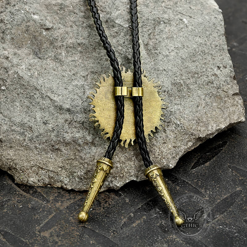 Sun Design Gem-set Alloy Bolo Tie