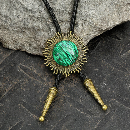 Sun Design Gem-set Alloy Bolo Tie
