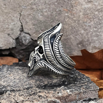 Tentacles Sterling Silver Skull Ring