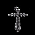 The Cross of Misfortunate Souls Skull Pendant