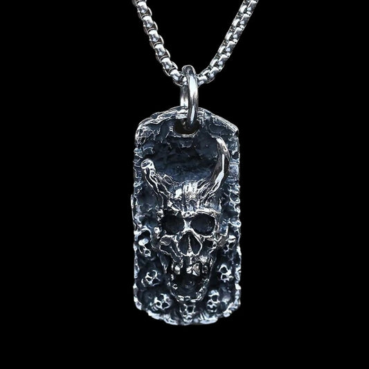 The Horned Devils Gravestone Pendant