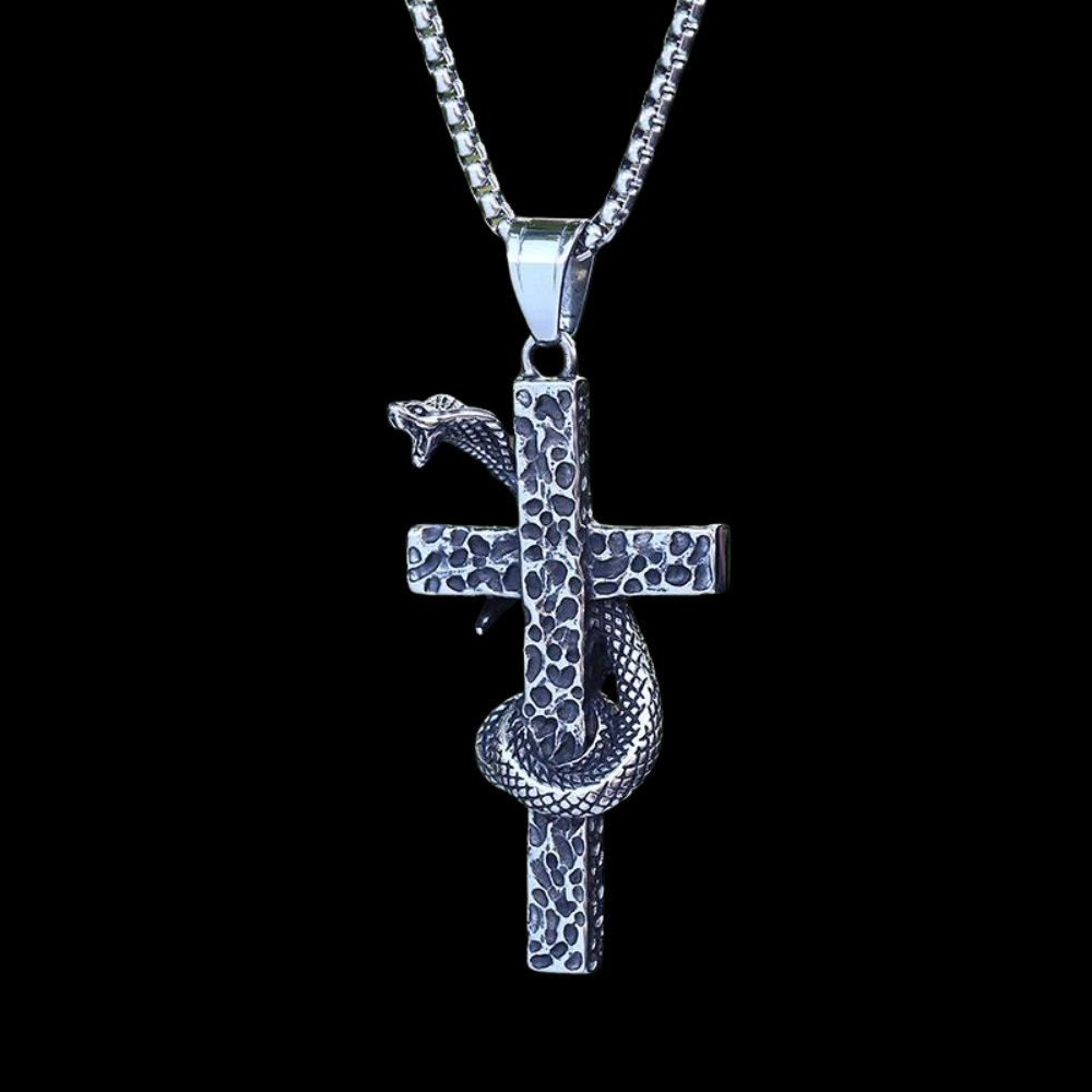 The Serpent on the Cross of Christ Pendant