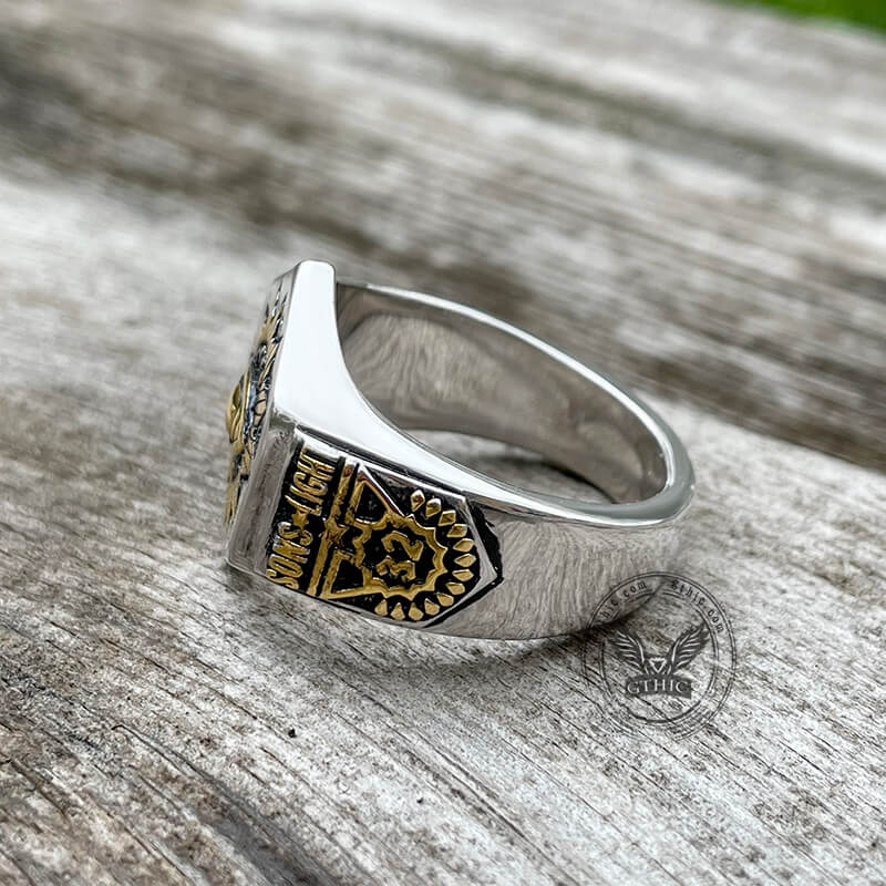 The All-seeing Eye of God Sterling Silver Masonic Ring