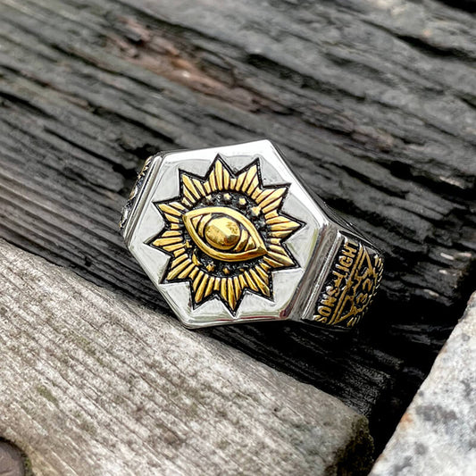 The All-seeing Eye of God Sterling Silver Masonic Ring