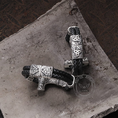 Thor’s Hammer Stainless Steel Viking Bracelet