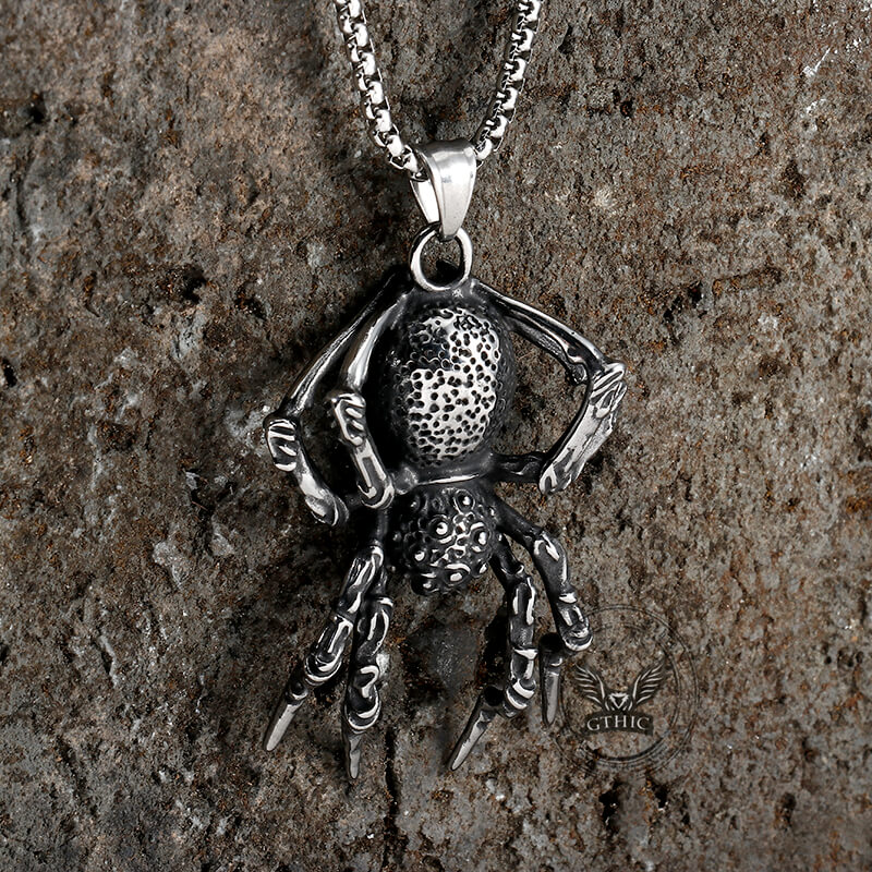 Thousand-eyed Eight-leg Spider Stainless Steel Pendant
