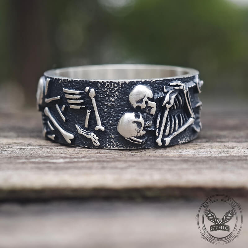 Till Death Do Us Part Sterling Silver Couple Ring