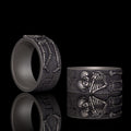 Till Death Do Us Part Sterling Silver Skeleton Ring