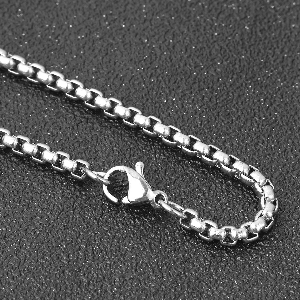 Titanium Stainless Steel Zodiac Signs Amulet / Punk Style Pendant Necklace