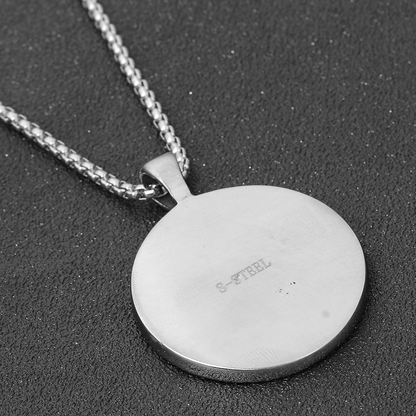 Titanium Stainless Steel Zodiac Signs Amulet / Punk Style Pendant Necklace