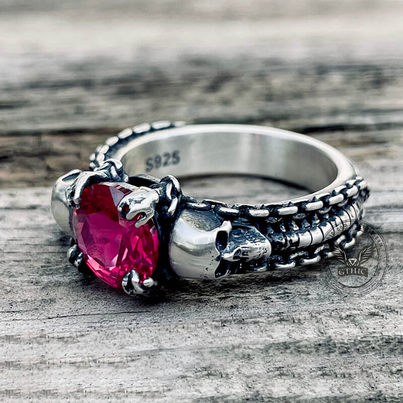 Treasure Keeper Sterling Silver Skull Ring