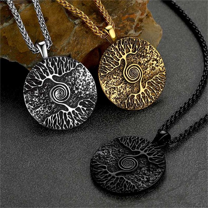 Viking Tree of Life Pendant Necklace for