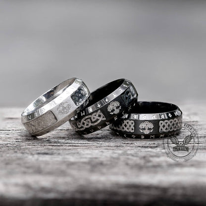 Tree of Life Knot Stainless Steel Band Ring