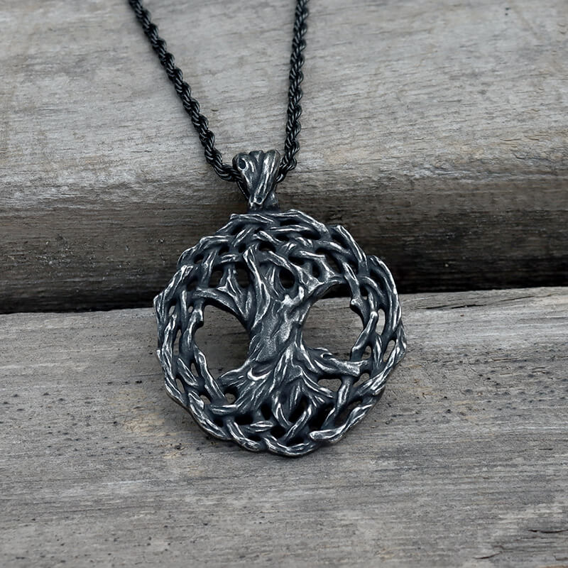 Tree of Life Yggdrasil Stainless Steel Viking Pendant