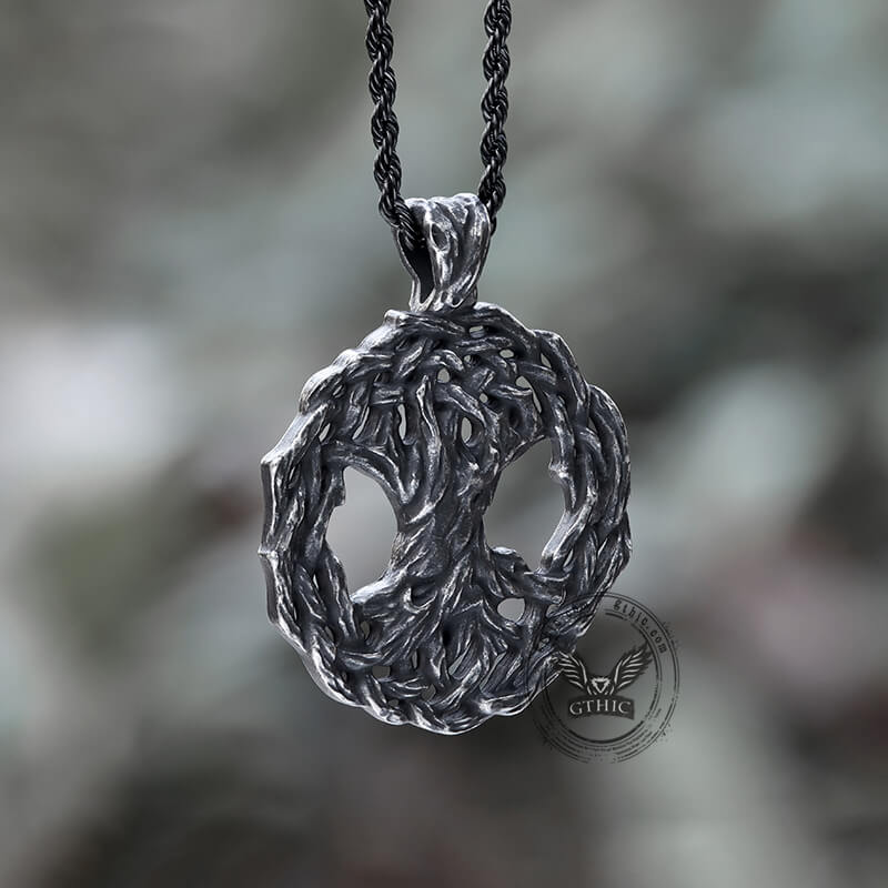 Tree of Life Yggdrasil Stainless Steel Viking Pendant