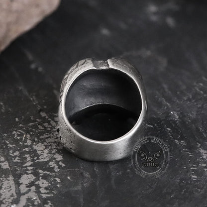 Two-face Stainless Steel Skull Ring