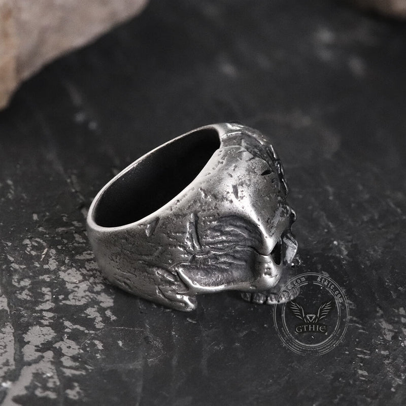 Two-face Stainless Steel Skull Ring
