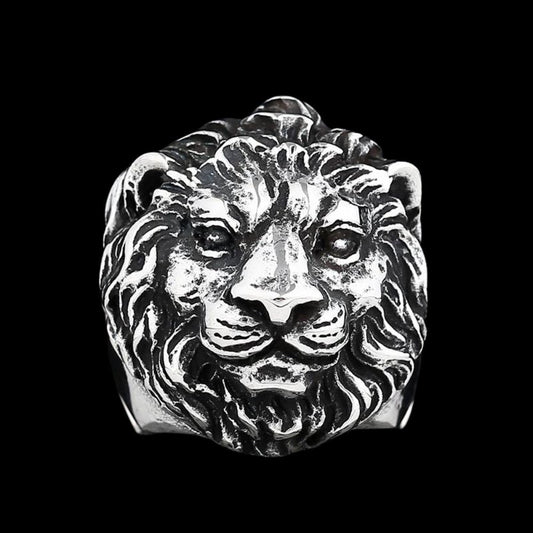 Uncaged Lion Head Ring