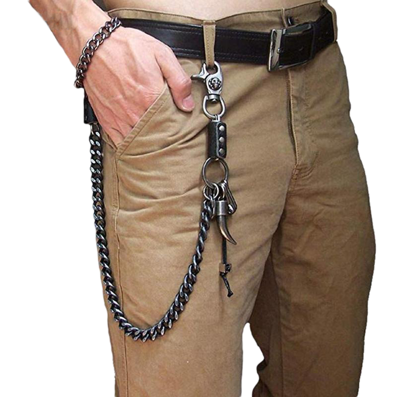 Punk Chain for Pants / Stainless Steel Jewelry / Cool Silver Chain