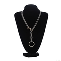 Silver Chain Chokers Necklace / Fasion Gothic Necklace With Lock