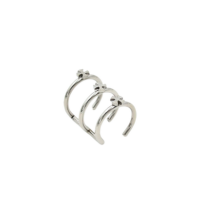 Stainless Steel Jewelry / Cool Steel Piercing / Rock Style Faux Body Piercing