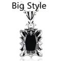 Stainless Steel Pendant With Stone / Accessories / Gothic Style