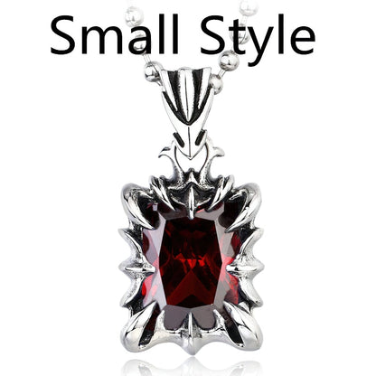 Stainless Steel Pendant With Stone / Accessories / Gothic Style